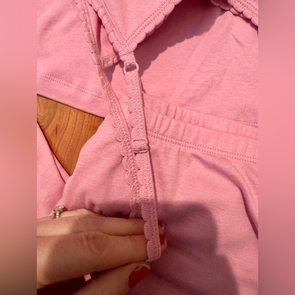 NWT Victoria's Secret PINK Light Pink 2 Piece Pajama Set - Picture 4 of 6
